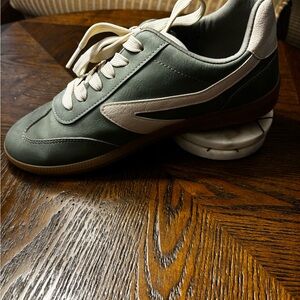 DV by Dolce Vita Green and White Sneakers